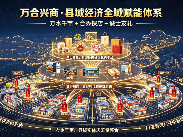 万合兴商-县域经济全域赋能体系：万水千商+<font color=red><font color=red><font color=red><font color=red><font color=red><font color=red><font color=red>合秀探店</font></font></font></font></font></font></font>+诚士友礼 